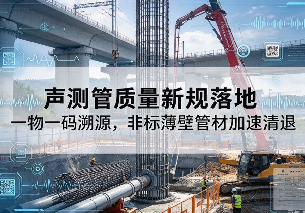 番禺声测管质量新规落地，一物一码溯源，非标薄壁管材加速清退